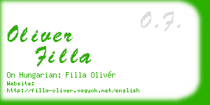 oliver filla business card